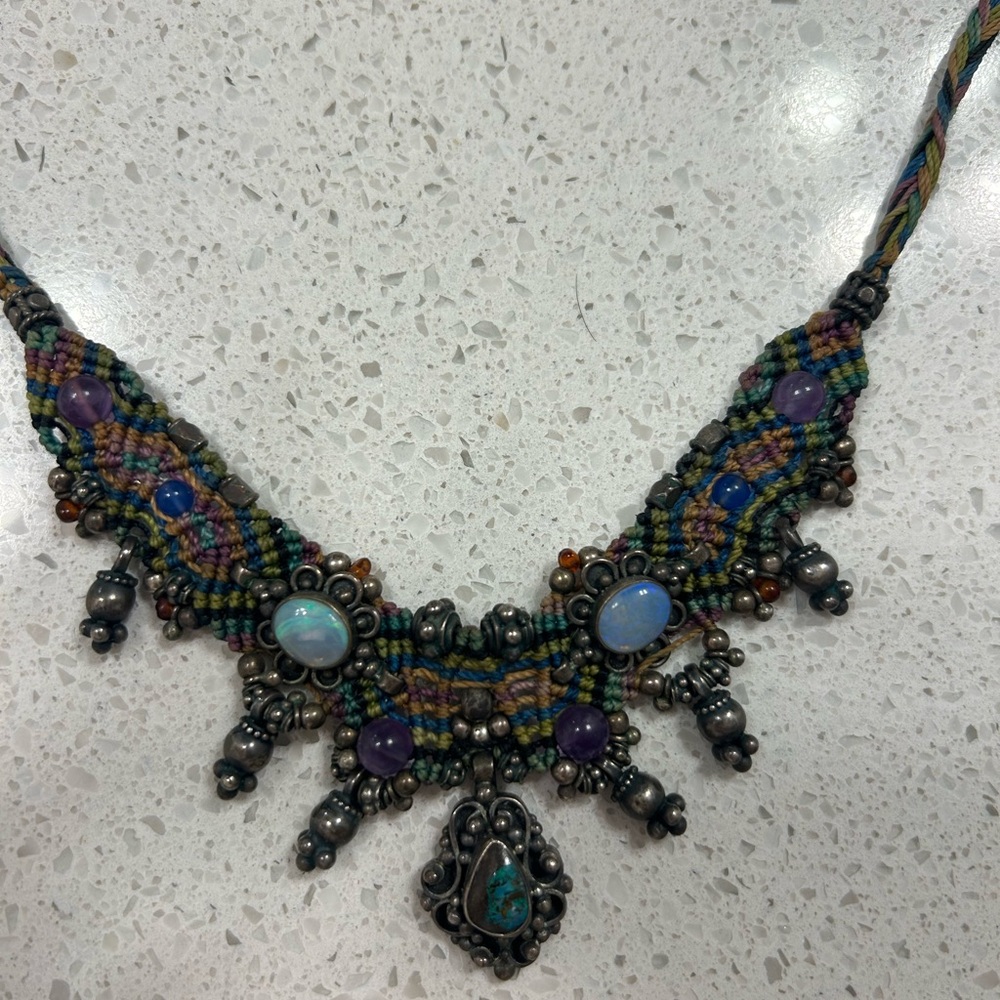 Isha Elafi Nomadic Macrame Necklace